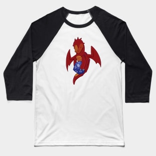 D20 Red Dragon Baseball T-Shirt